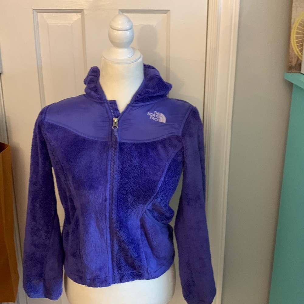 Girls north face zip up hoodie